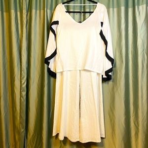 MARC New York Cape blouse with wide pants, L